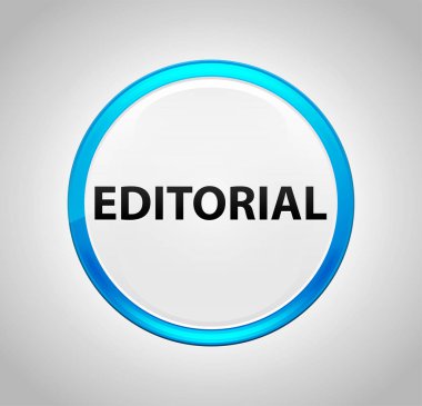 Editoryal Yuvarlak Mavi Buton
