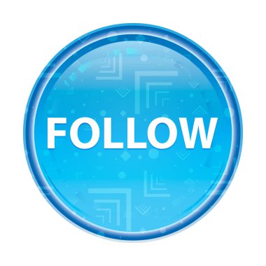 Çiçek mavisi yuvarlak düğmesini takip et