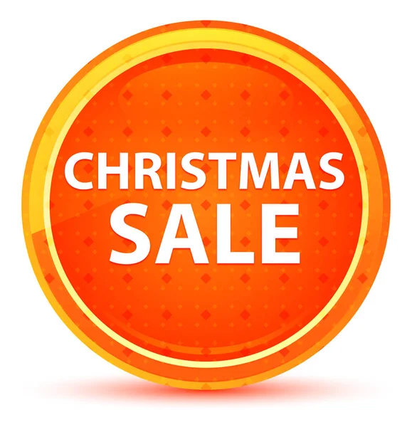 Χριστούγεννα πώληση φυσικό πορτοκαλί κυκλικό κουμπί — Φωτογραφία Αρχείου