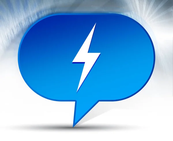 Синий цвет иконки электричества — стоковое фото