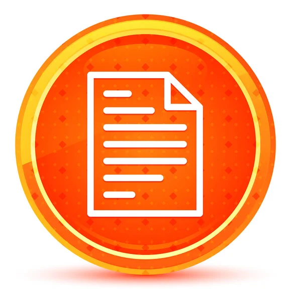 Sayfa simgesi doğal turuncu yuvarlak düğme — Stok fotoğraf