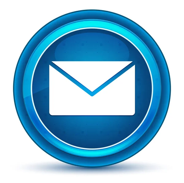 Email icon eyeball blue round button — Stock Photo, Image