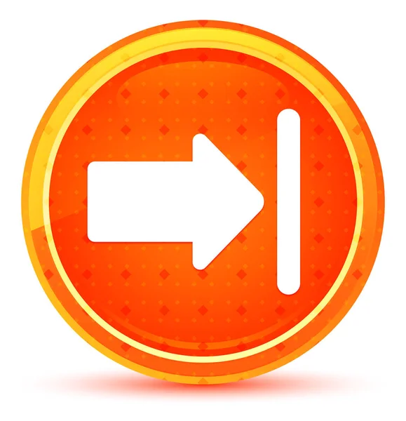 Próximo ícone botão redondo laranja natural — Fotografia de Stock