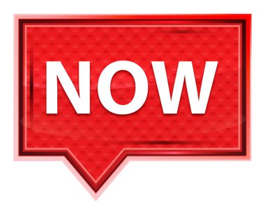 Şimdi sisli gül pembe afiş düğmesi