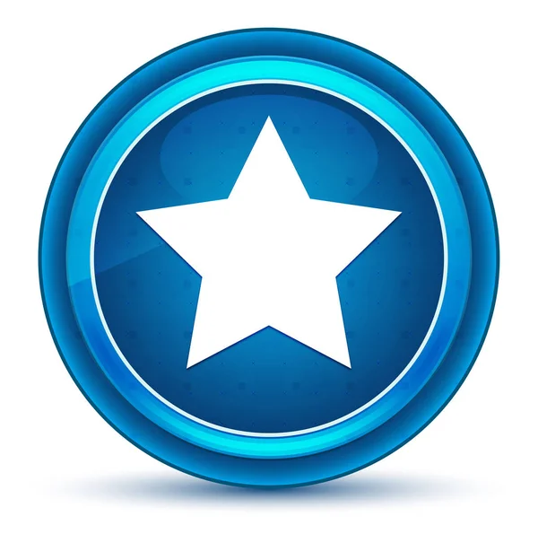 Gwiazda ikona gałki ocznej niebieski okrągły przycisk — Zdjęcie stockowe