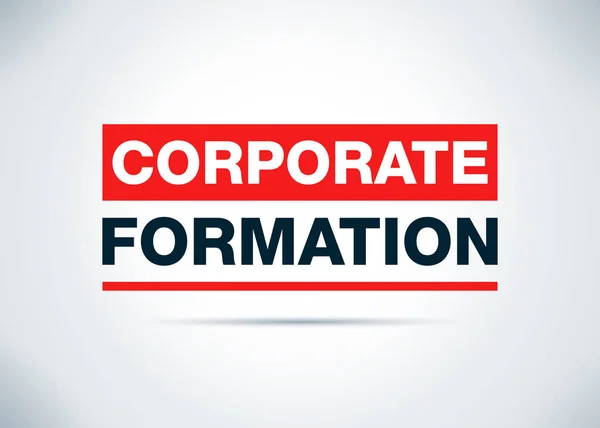 Corporate Formation abstract vlakke achtergrond ontwerp illustratie — Stockfoto