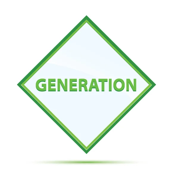 Generatie moderne abstracte groene diamant knop — Stockfoto