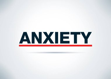 Anksiyete Soyut Düz Arka Plan Tasarım İllüstrasyon