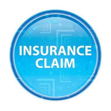 Sigorta Talep çiçek mavi yuvarlak düğme