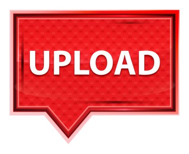 Upload sisli gül pembe afiş düğmesi