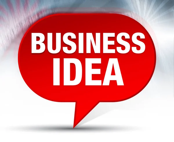 Business Idea sfondo bolla rossa — Foto Stock