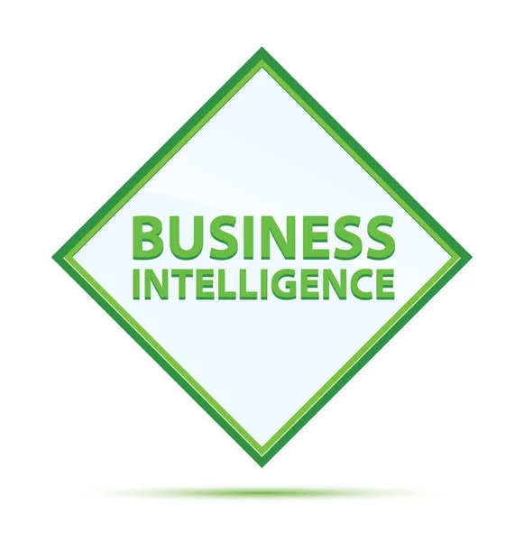 Business Intelligence modern abstrakt grön diamant knapp — Stockfoto