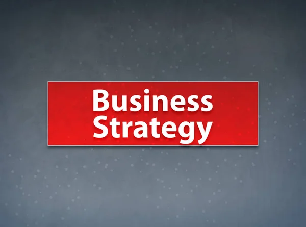 Affärsstrategi röd banner abstrakt bakgrund — Stockfoto