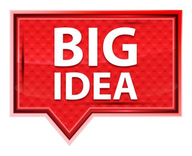 Big Idea sisli pembe afiş düğmesi