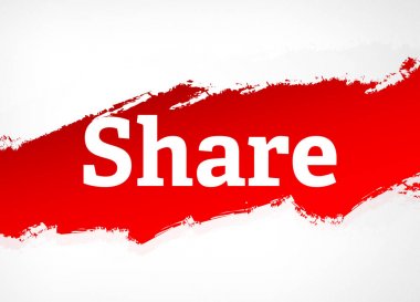 Paylaş Kırmızı Fırça Soyut Arka Plan Çizimi