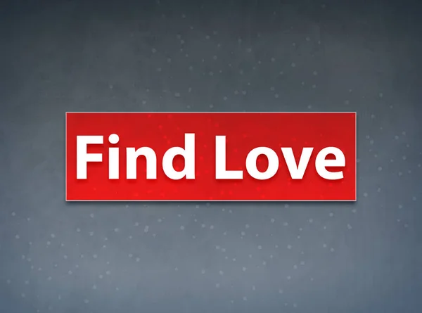 Find Love Red Banner Abstract Background
