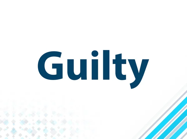 Guilty modern plat ontwerp blauwe abstracte achtergrond — Stockfoto