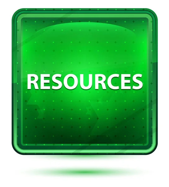 Resources Neon Light Green Square — стоковое фото