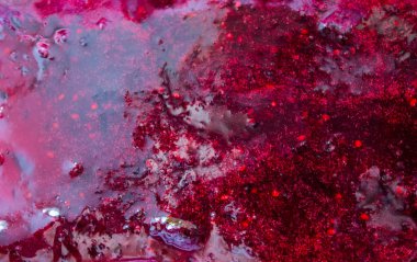 Kavanozdaki reçel dokusu. Kış reçeli. Metin için boş alanı olan mutfak arkaplanı