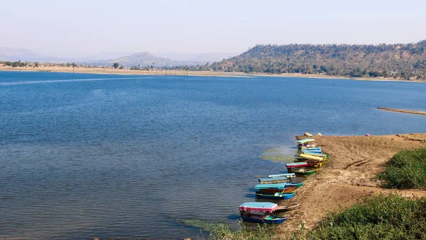 Vista panorâmica do lago Dudhani, Índia — Fotografia de Stock