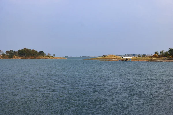 Vista Deslumbrante Paisagem Barragem Thuti Perto Vyara — Fotografia de Stock