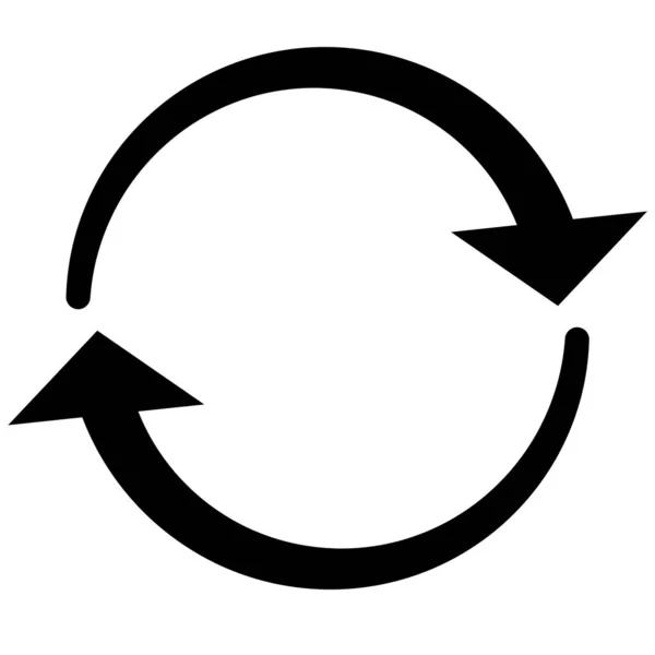 Recharger Flèche Icône Symbole Vectoriel — Image vectorielle
