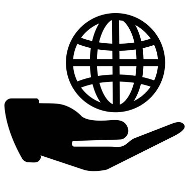 Uluslararası İş Hizmeti Simge Vektörü