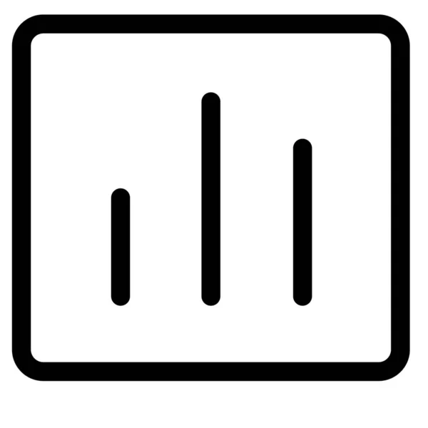 Graphique Analytique Rapport Statistique Icône — Image vectorielle