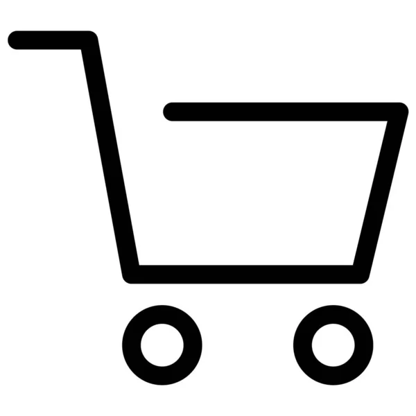 Carrito Comercio Electrónico Tienda Online Icono Compras — Archivo Imágenes Vectoriales