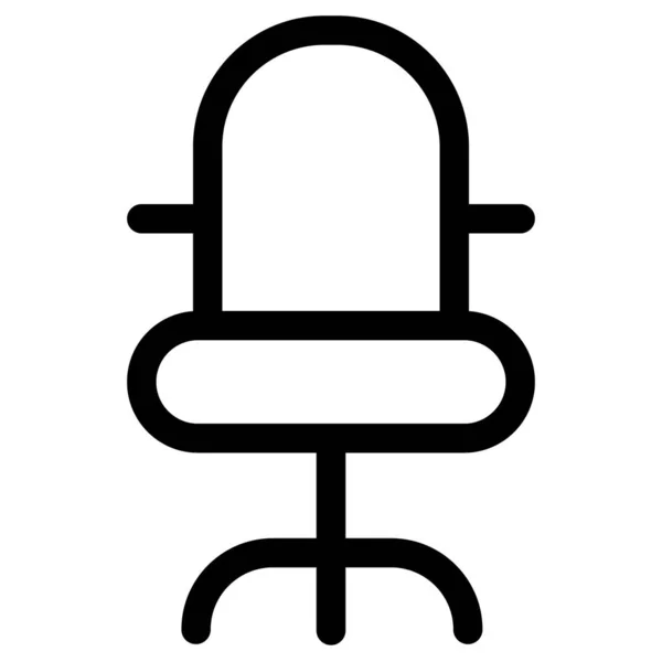 椅子家具室内办公室图标 — 图库矢量图片