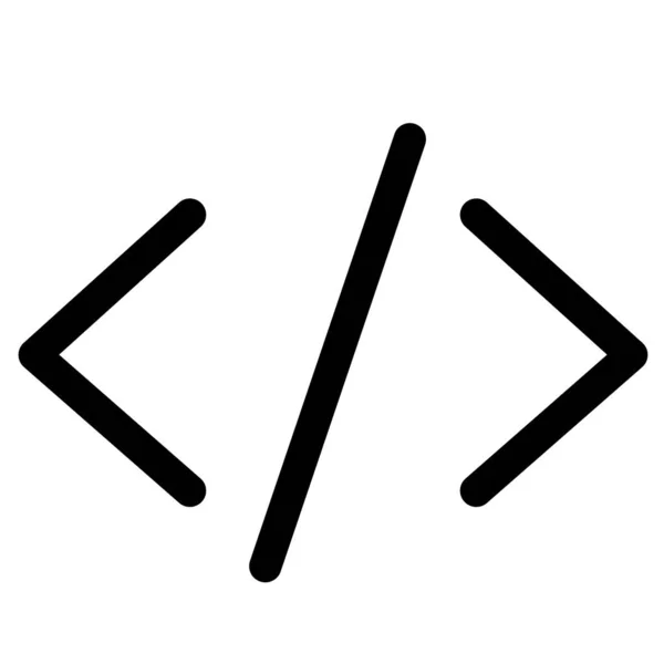Code Codierung Entwicklung Programmierung Web Symbol — Stockvektor
