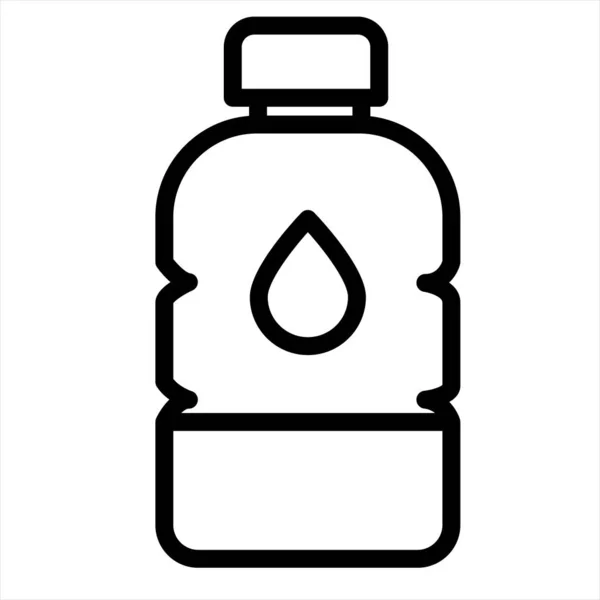 Bevanda Bottiglia Bevanda Icona Dell Acqua — Vettoriale Stock