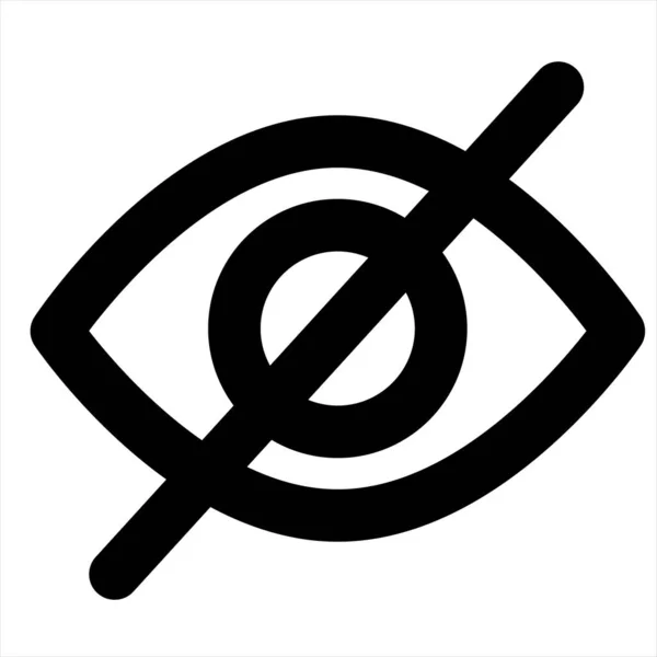 Eye Invisible Retina Invisible View Icon — Stock Vector