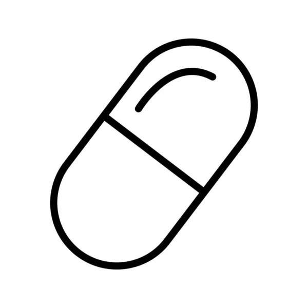 Medikament Health Line Medikament Pille Icon — Stockvektor