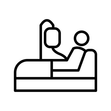 Tıbbi Hasta Tedavi Simgesi Tasarımı