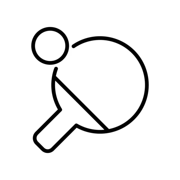 Ball Ping Pong Sport Sport Icône — Image vectorielle