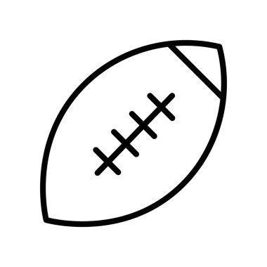 Ekipman Topu Rugby Spor Simgesi Tasarımı