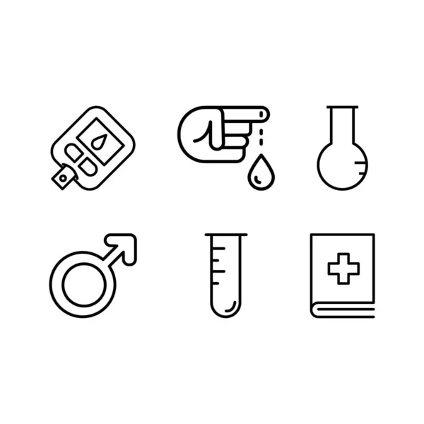 Salud Cardiaca Icono Médico Diseño — Vector de stock