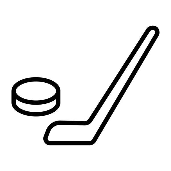 Jeu Conception Icônes Bâton Hockey Sportif — Image vectorielle
