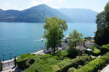 Villa Carlotta'nın güzel yeşil terasları.