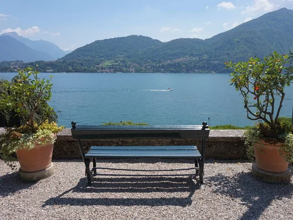 Vista Del Lago Como Desde Las Orillas Del Tremezzo — Foto de Stock