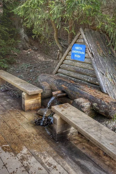 Source of drinking water in the mountains.