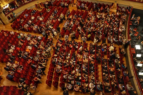 Das Innere Des Zuschauerraums Des Operntheaters Scala Mila — Stockfoto