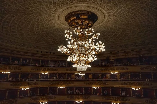 Interior Del Auditorio Del Teatro Ópera Scala Mila —  Fotos de Stock