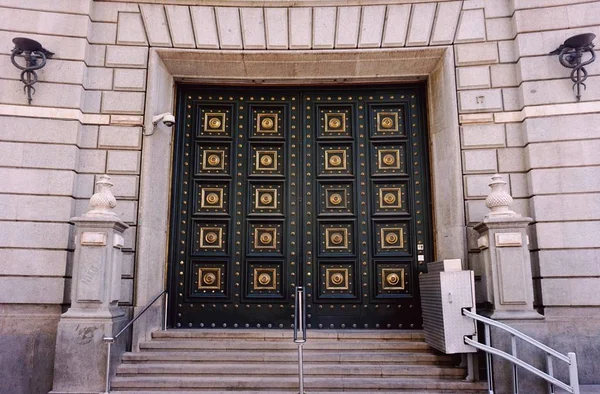 Eine Der Fassaden Schöner Gebäude Eixample Viertel Barcelona — Stockfoto