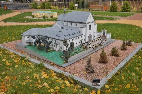 Model Posiadłości Chirurga Pirogova Muzeum Miniatur Winnicy — Zdjęcie stockowe