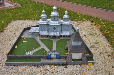 Vinnitsa 'daki Minyatür Müzesi' ndeki Nicholas Kilisesi 'nin modeli..