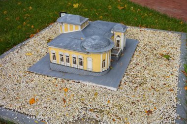 Vinnitsa Central Park 'ta minyatür sergi.