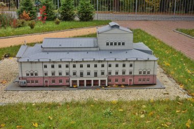 Vinnitsa Central Park 'ta minyatür sergi.