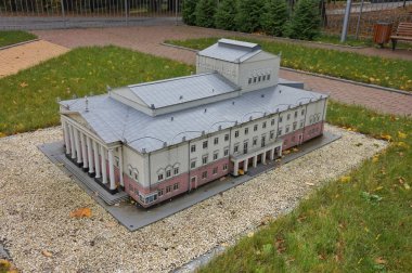 Vinnitsa Central Park 'ta minyatür sergi.